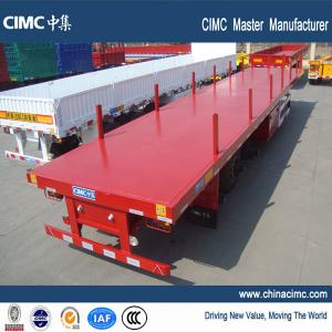 China multi axle 40 tons log trailer flatbed truck trailer for sale - CIMC Vehicle factory