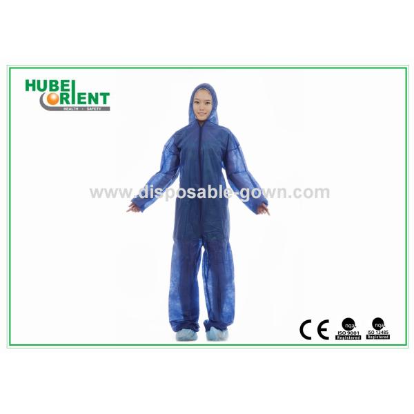 Custom Light-Weight Disposable Use Coverall With Hood For Workers/Painters