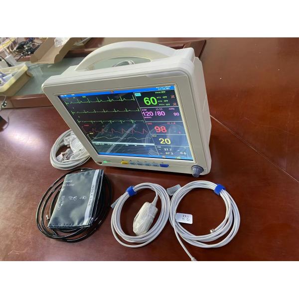 12.1 Inch TFT LCD Screen Portable Cardiac Patient Monitor ECG SPO2 NIBP Vital Signs Monitors