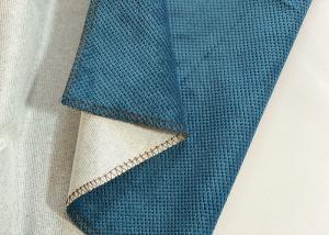 China 280cm Eco Friendly Upholstery Fabric , Blue 100 Recycled Polyester Fabric on sale