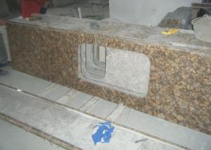 China Baltic Gold Granite Stone Slab Countertop Solid Surface Vanity Tops For Bathroom factory