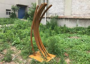 China 20m Corten Steel Garden Sculpture SGS Metal Sculpture Yard Art factory