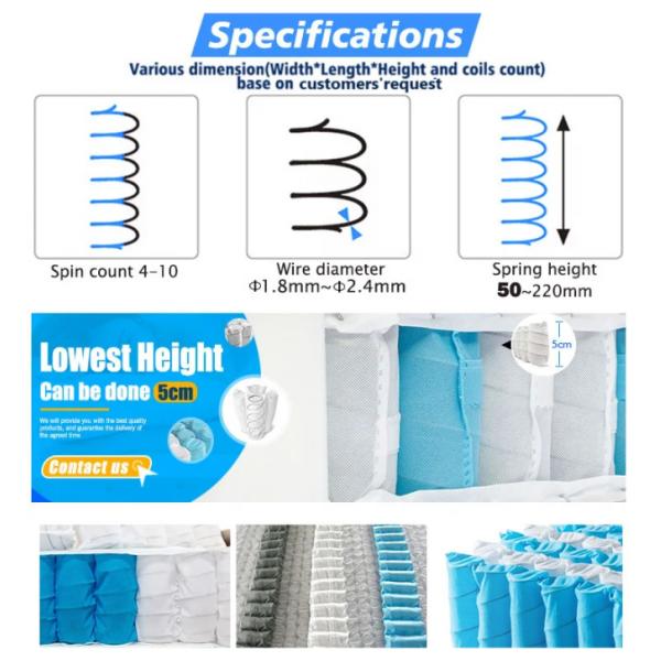 compress mattress pocket spring roll pack zones pocket spring unit