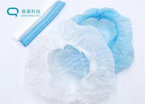 China Anti Static Disposable Hair Net Non Woven Multi Color Seamless Crimping factory