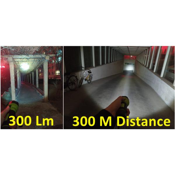 300lm 15° 300M High Power LED Torch Light For Rescuing