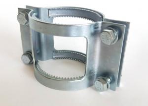 China Type A Galvanized Pipe Clamp Couplings Grip Collar Type American Clip Drive Rubber Pipe Clamp factory