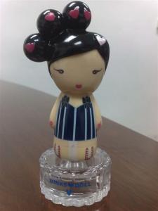 Glass Perfume Bottle Rubber Bath Toys Cap 10cm Height / 4cm Diameter 9P Free PVC