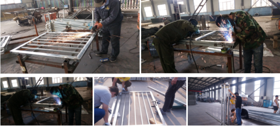 ISO14001 Steel Tube Welded Lightweight Metal Garden Gates