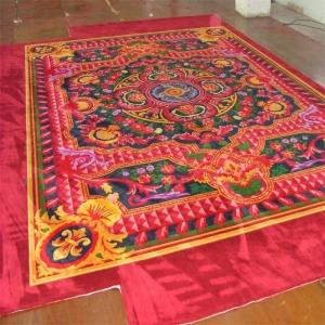 China Colorful Hand Tufted Wool Rug 8x10 Anti - Slip Feature Customized Size on sale