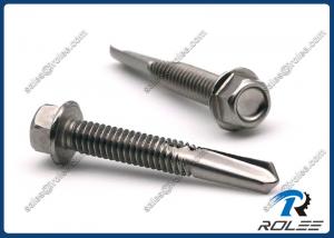 China 410 Stainless Hex Washer Head Heavy Duty Self Drilling Screws, Tek 5 Point factory