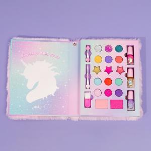 China Furry Unicorn Young Girls Makeup Kit Play Set Travel Friendly on sale