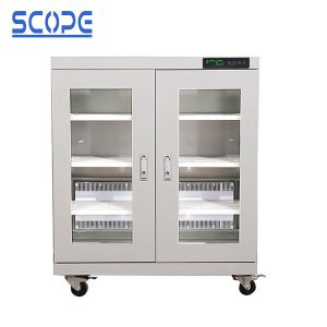 LCD Touch Screen Electronic Dry Cabinet Temperature And Humidity Control