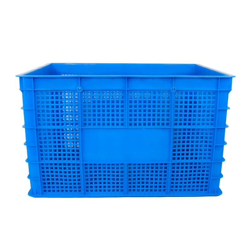 Mesh Style Rectangular PP Crate for Customized Color Industrial Stackable Storage