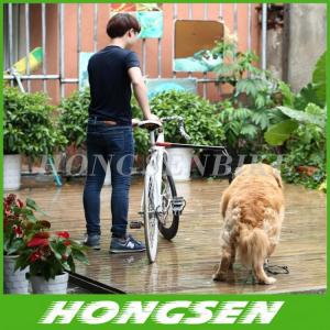 China Retractable & Rotatable Dog Bicycle Leash Bike Lead Attachment Removable Springy factory