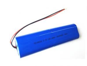 China 18650 Li Ion Battery Pack , 3.7 Volt Rechargeable Battery Pack With Pcb / Wire Leads factory