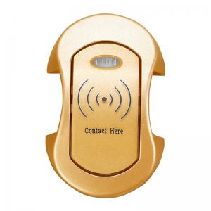 China Gold RFID Electronic Card Cabinet / Card Lock for Sauna Bathroom SPA Room factory