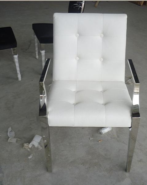 China Customized Modern White Leather Casual Leisure Lounge Chair / Armchair  factory