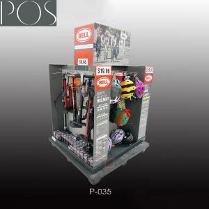 China Factory Custom Point-of-Purchase Display with hooks in four sides pallet displays factory