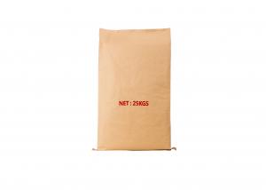 Composite Plastic Paper Woven Custom Printed Bags For Chemicals / Cement / Food Packaging