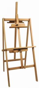 China H Frame Artist Studio Easel For Classroom , Pine / Basswood Double Sided Easel factory