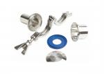 High Safety 3A Sanitary Fittings Polished Ferrules Tee Elbows With Smooth