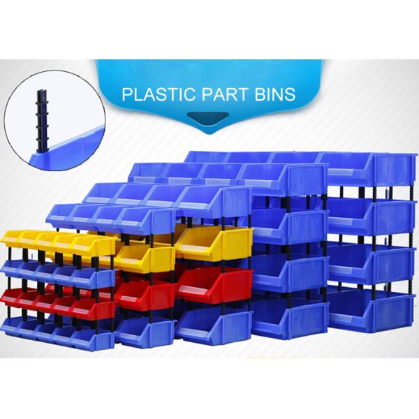 Stackable Small Tooling Storage Bins For Screws And Bolts Using On Shelf Rack Board