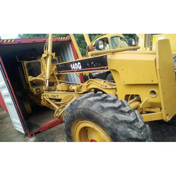 Yellow Used Cat 140h Grader Japan Made Good Condition With 21000kg Operate Weight
