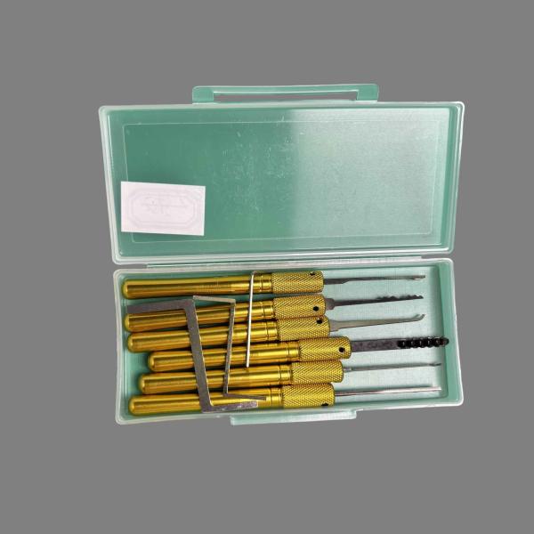 Stainless Steel Locksmith Tools Civil Hook Pick Set 6pcs With Box