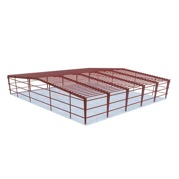 Prefab Metal Space Frame Q235 Q355B Grade Customized Steel Structure Workshops Factories