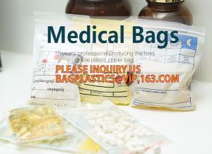 China Biodegradable Medical Pill Bags, Zipper Pharmacy Bag, grip seal Pill Pouch, Medicine, Pills, Drugs packaging on sale