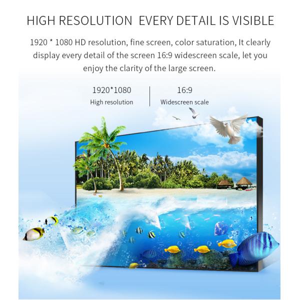 55" Multiple Languages Mounted Floor Standing Seamless LED Splicing Screen