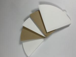 China Biodegradable Coffee Drawing Paper V Cone Shaped For V60 Filters 50g/Sqm factory