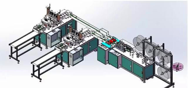 Multifunctional Pollution Mask Making Machine Computer PLC Programming Control