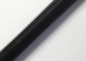 China 8.8 Grade Metric Carbon Steel Threaded Rod Black Color High Strength factory