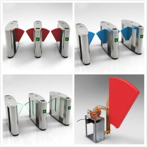 China RFID Turnstiles Flap Gate Barrier , Automatic Optical Turnstile Access Control factory