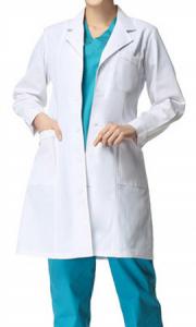 White long-sleeved doctors female nurse pharmacy overalls uniform students suit experiment