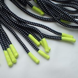 China Shiny Silicone Ends Polyester Fibers 90cm Braided Silk Cord factory