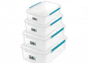China Clear Plastic Food Storage Box with Lid and Lock Capacity 0.9L to 12L Withstand Temperatures From -40°C to +80°C factory