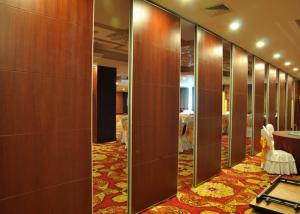 China EBUNGE Sound Barrier Walls Space Divider Sliding Partition Walls MDF Melamine Finish For Hotel Meeting Room on sale