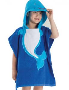 China baby hooded towel kids poncho towel factory