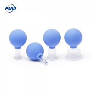 China 15/25/35/55mm 4 Pcs Glass Thicken Suction Cups Jar Different Size Full Body Massager Massage Vacuum Cupping Device on sale