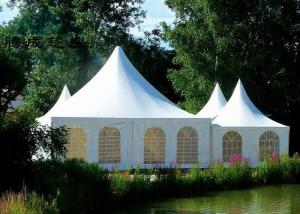 China Wedding Party Pagoda Tent 10x10M Flame Retardant , Customized Backyard Canopy Tent factory