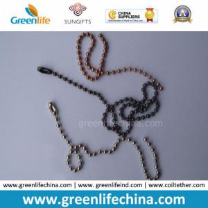 China Customized Silver/Gunmetal Black/Rose Gold Bead Ball Jewelry Chain factory