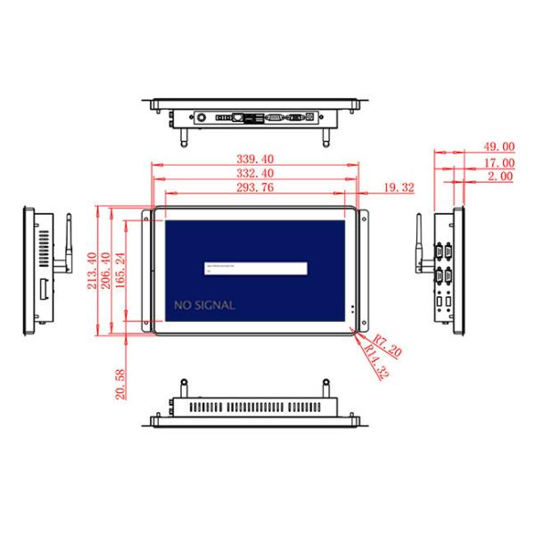 13.3-Inch Screen for Medical Devices and Factory Dashboards