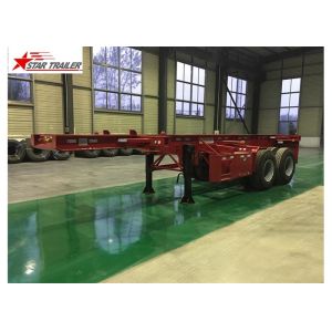 Large Capacity Container Skeletal Trailers , Heavy Duty Gooseneck Container