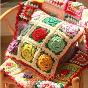 China new cotton crochet pillow cover cotton knitted pillow cover cushion towel for home decor on sale