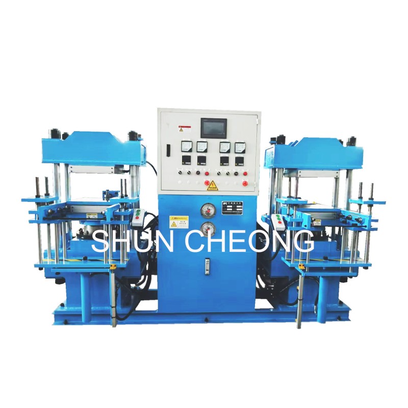 2RT Dual Hydraulic Push-Pull Rubber Vulcanizing Press Plate Vulcanizing Press