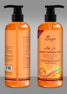 China Whitening Tonifying Carrot Liquid Soap Vegetales Vitamins Body Wash Gel factory