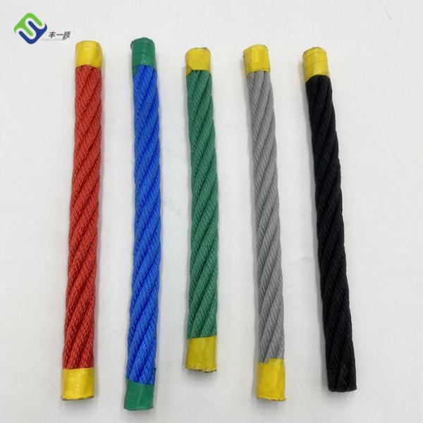 Medium Lay 16mm Twist Polyester Combination Rope For Children Playground
