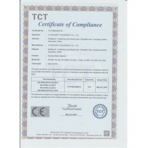 JC Security Equipment Co., Ltd Certifications